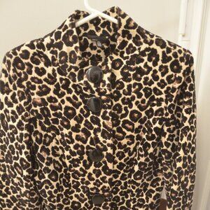 Le Chateau Leopard Print Beige Black and Brown  Size M